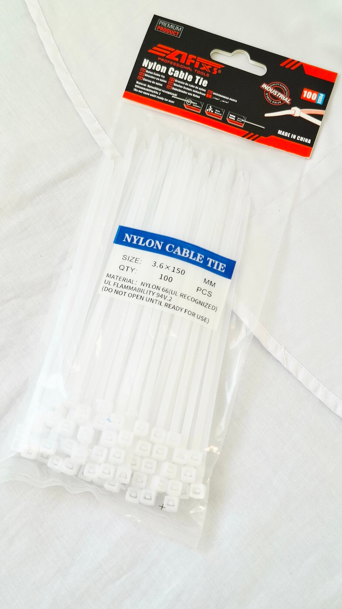 Хомуты plastic nylon epicastar, нейлоновые, многоцелевые, 100шт — фото 1