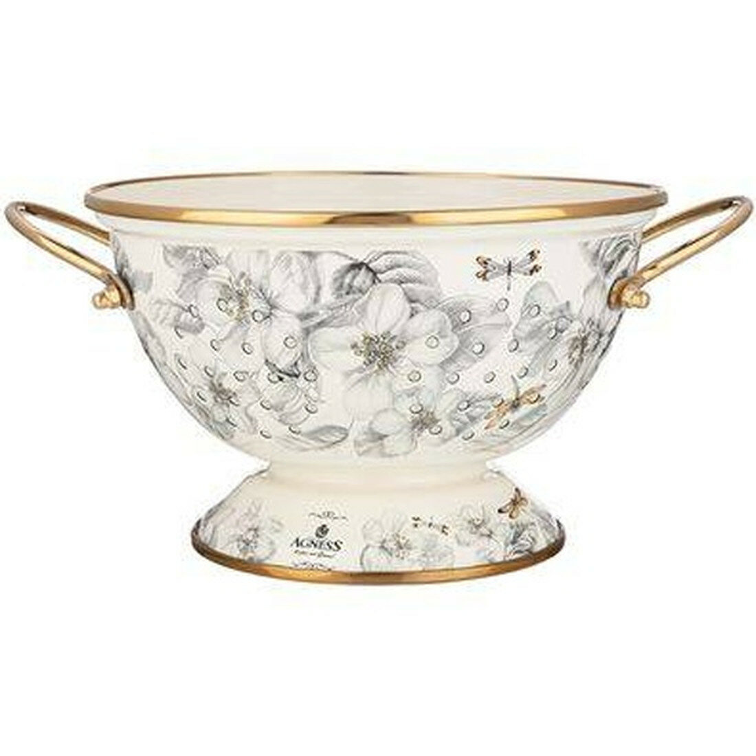 Дуршлаг Agness эмалированный 20x14x20 см