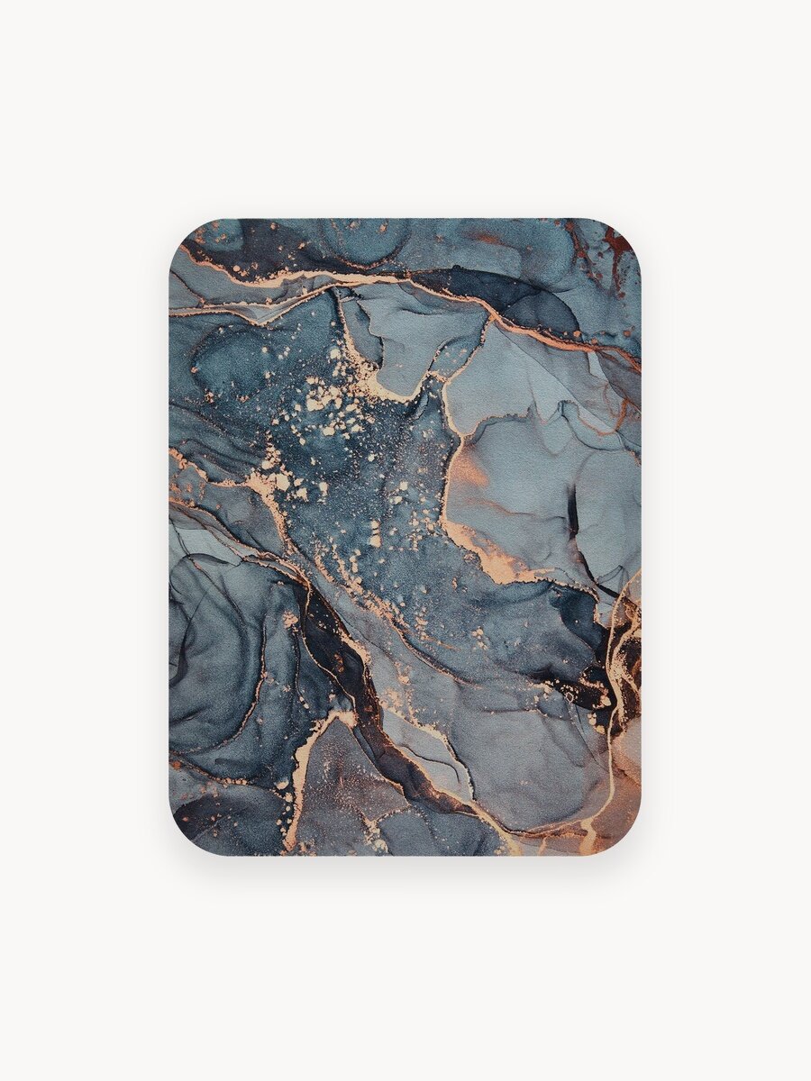 Нано коврик для сушки диатомит впитывающий 40х50 "Унисон", серый мрамор