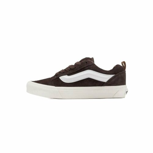 фото Кроссовки vans knu skool, полнота f (eu)/ на среднюю стопу, размер 11us 10.5uk 44.5eu 44.5ru 29см, белый, коричневый