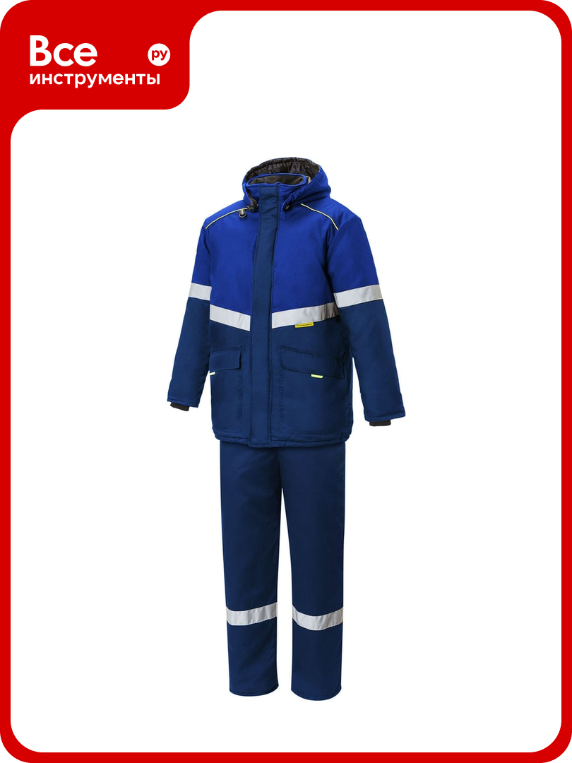 Утепленный костюм союзспецодежда союзспец темно-синий/васильковый р. 52-54 рост 182-188 2000000119861
