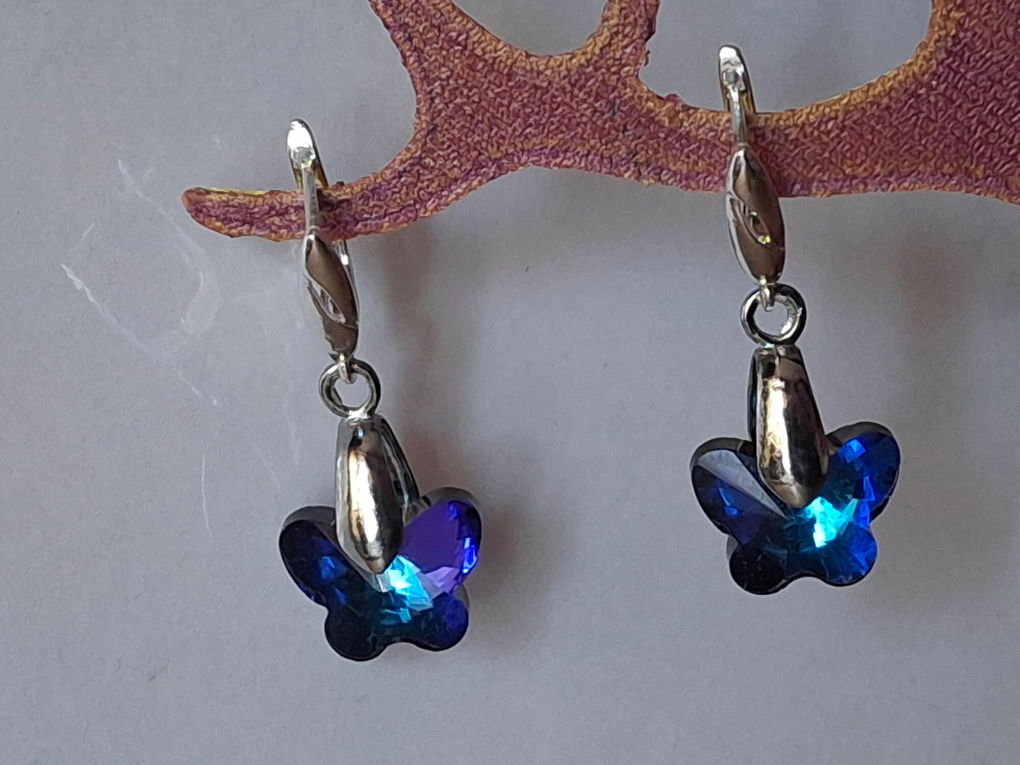 Серьги, кристаллы Swarovski