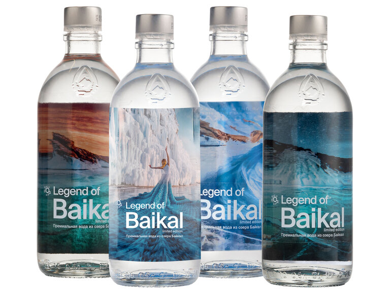 Вода питьевая "Легенда Байкала" Special design негазированная, 12 шт. по 0,33 л, стекло