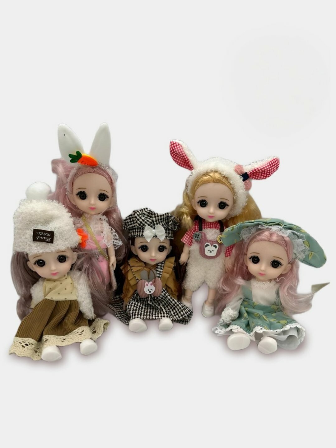 Кукла для девочек, набор кукол, шарнирная кукла, мини кукла 3D глаза — фото 1
