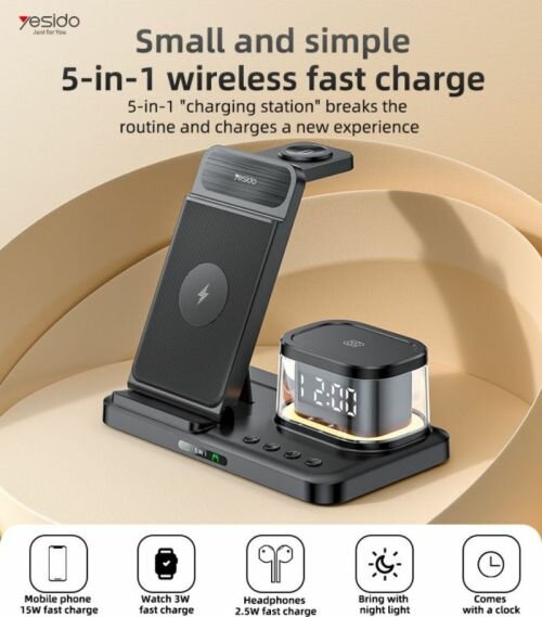 Беспроводная зарядная станция Yesido 20 W 3-in-1 - Полная информация