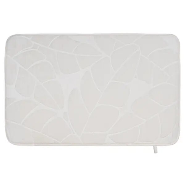 Коврик для ванной Vidage Тропик 50x80 см цвет белый