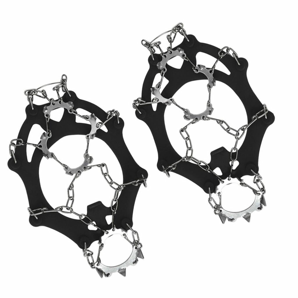 Аксессуары для альпинизма Ледорубы из нержавеющей стали с 13 зубьями - черный-M 1 пара