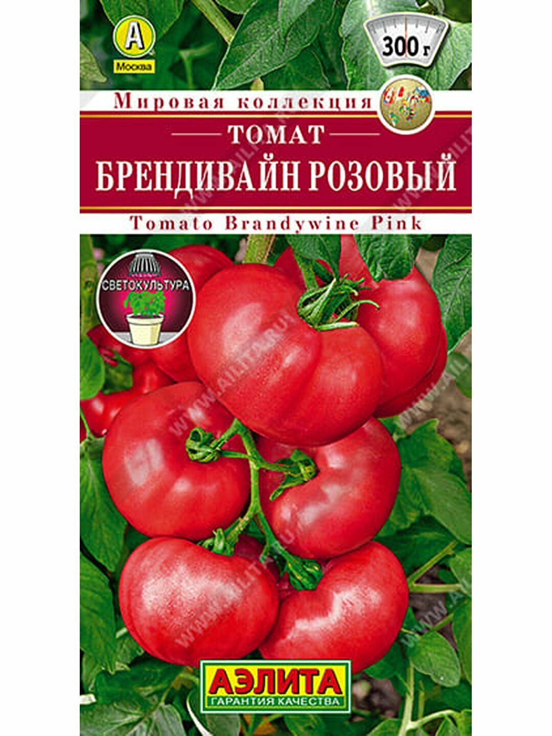 Семена Томат Брендивайн розовый Выс среднеспелый Аэлита - Мировая коллекция 1 пачка - 20 семян