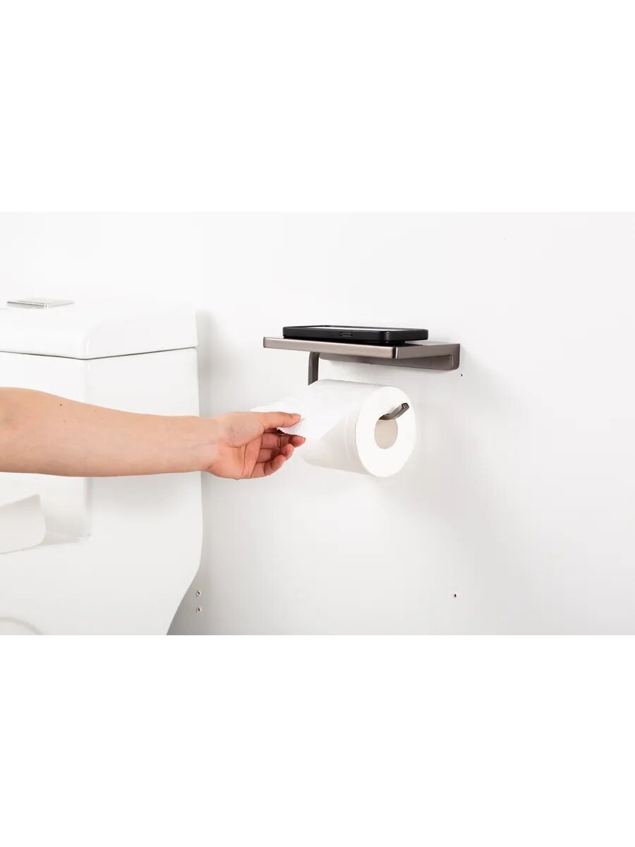 Бумагодержатель с полочкой настенный GAPPO G30803-9 — фото 1