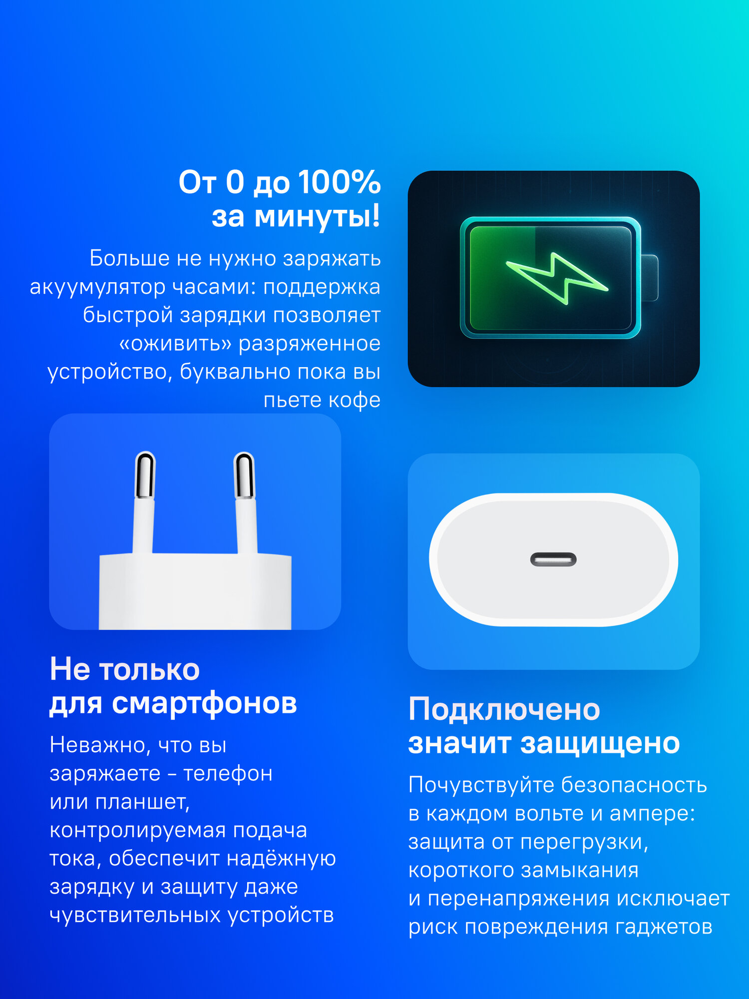 Сетевое зарядное устройство Apple A2347, USB type-C, 20Вт, 2.2A, белый [muvv3zm/a] — фото 1
