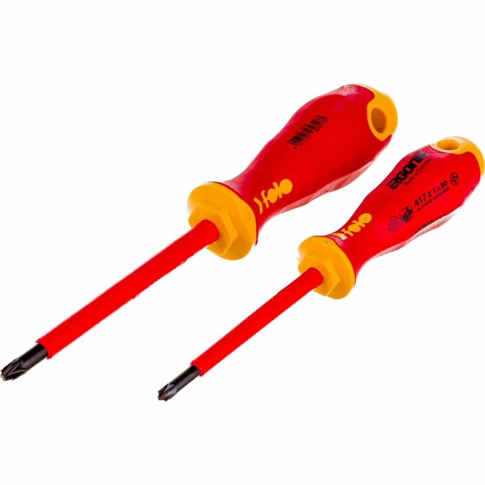 Набор крестовых диэлектрических отверток Felo Ergonic 2 шт 41792191