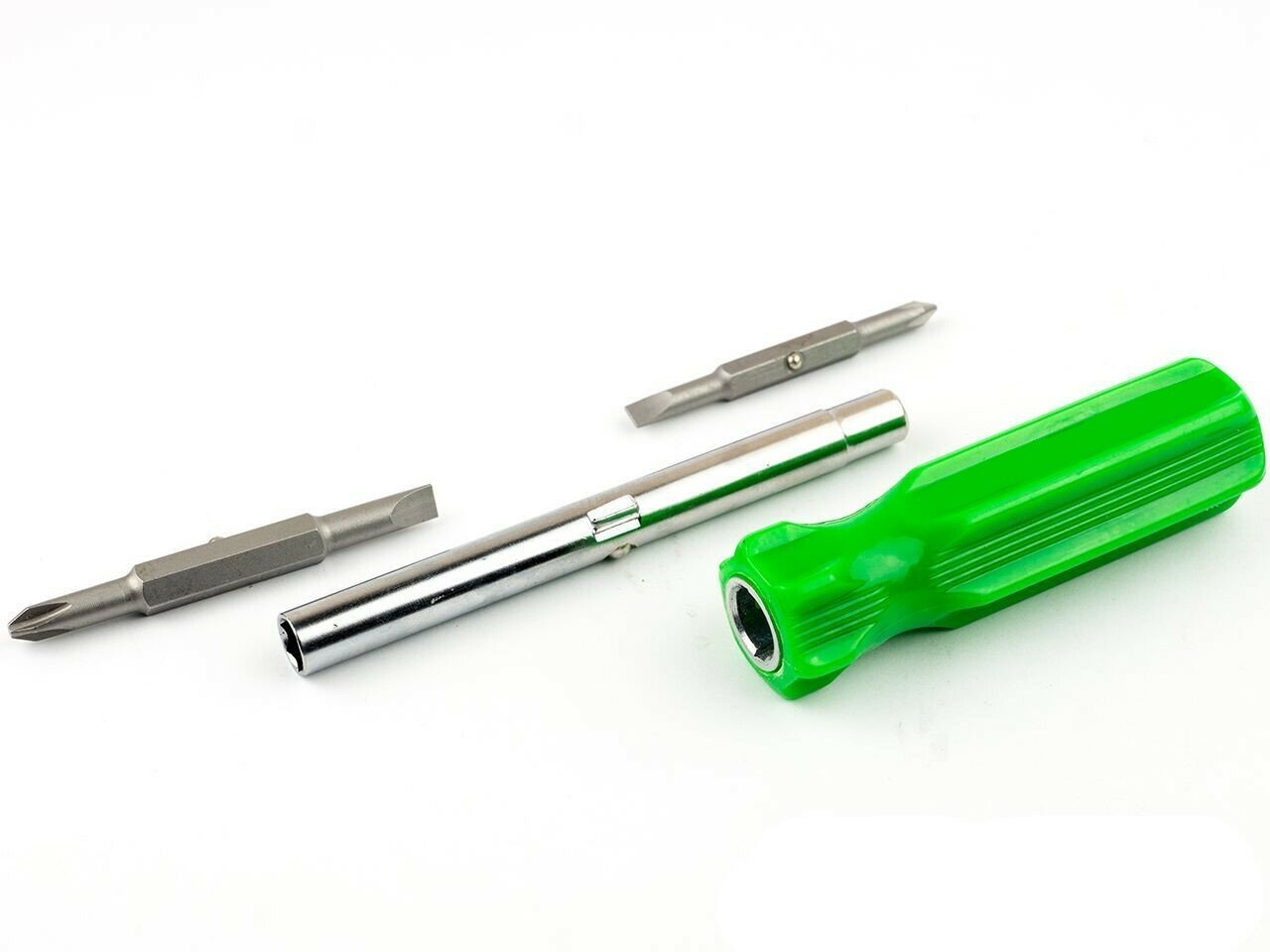 Отвертка комбинированная  4 в 1  пластиковая рукоятка  PH1/SL4 PH2/SL5 x 75 мм