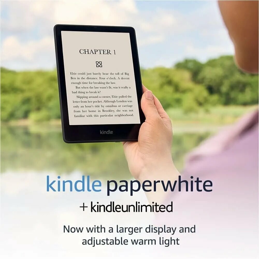 Amazon 6.8" Электронная книга Amazon Kindle paperwhite 5（2021）Signature Edition , черный, черный матовый — фото 1