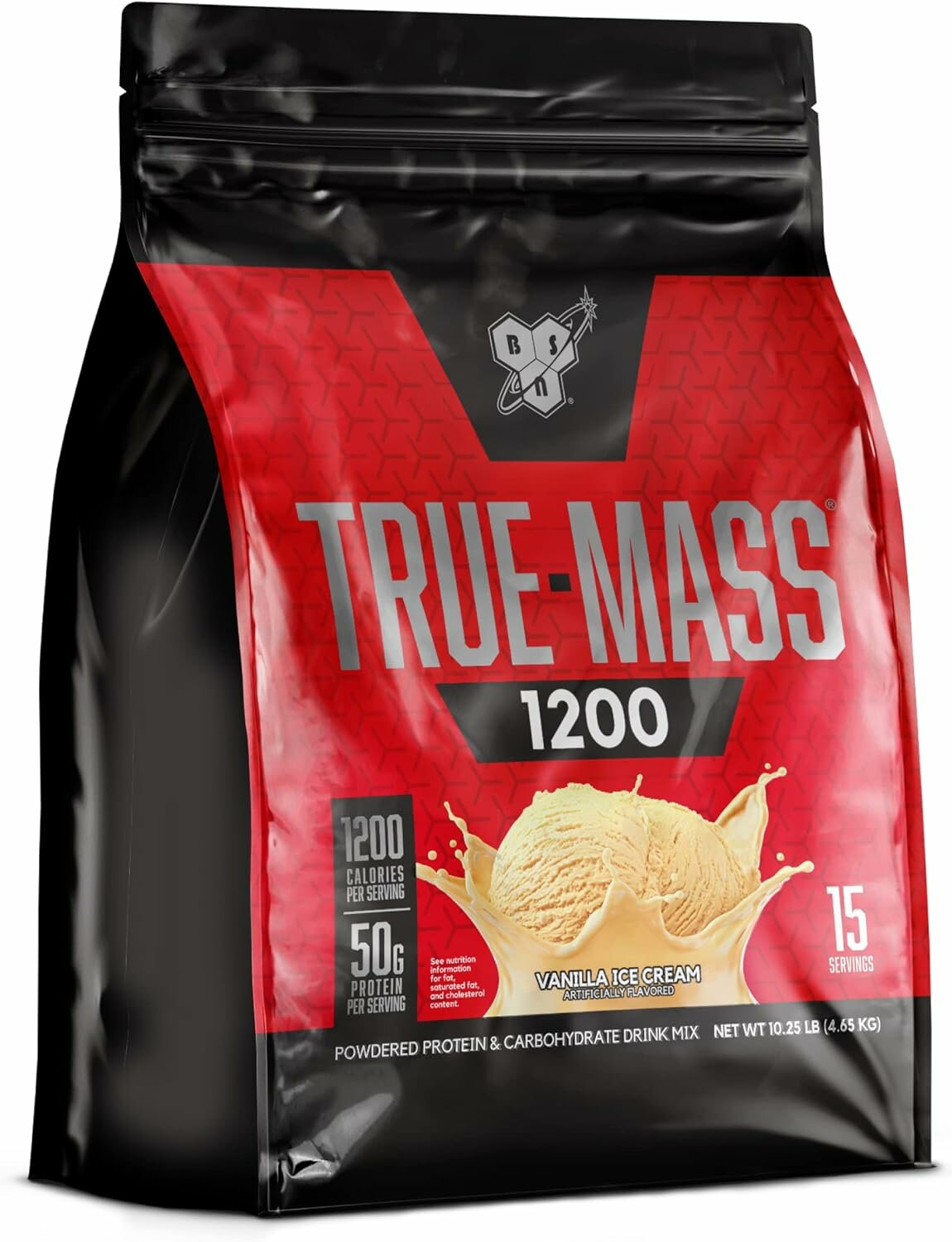 BSN True-Mass 4.65kg — Ваниль, гейнер, порошок для набора массы