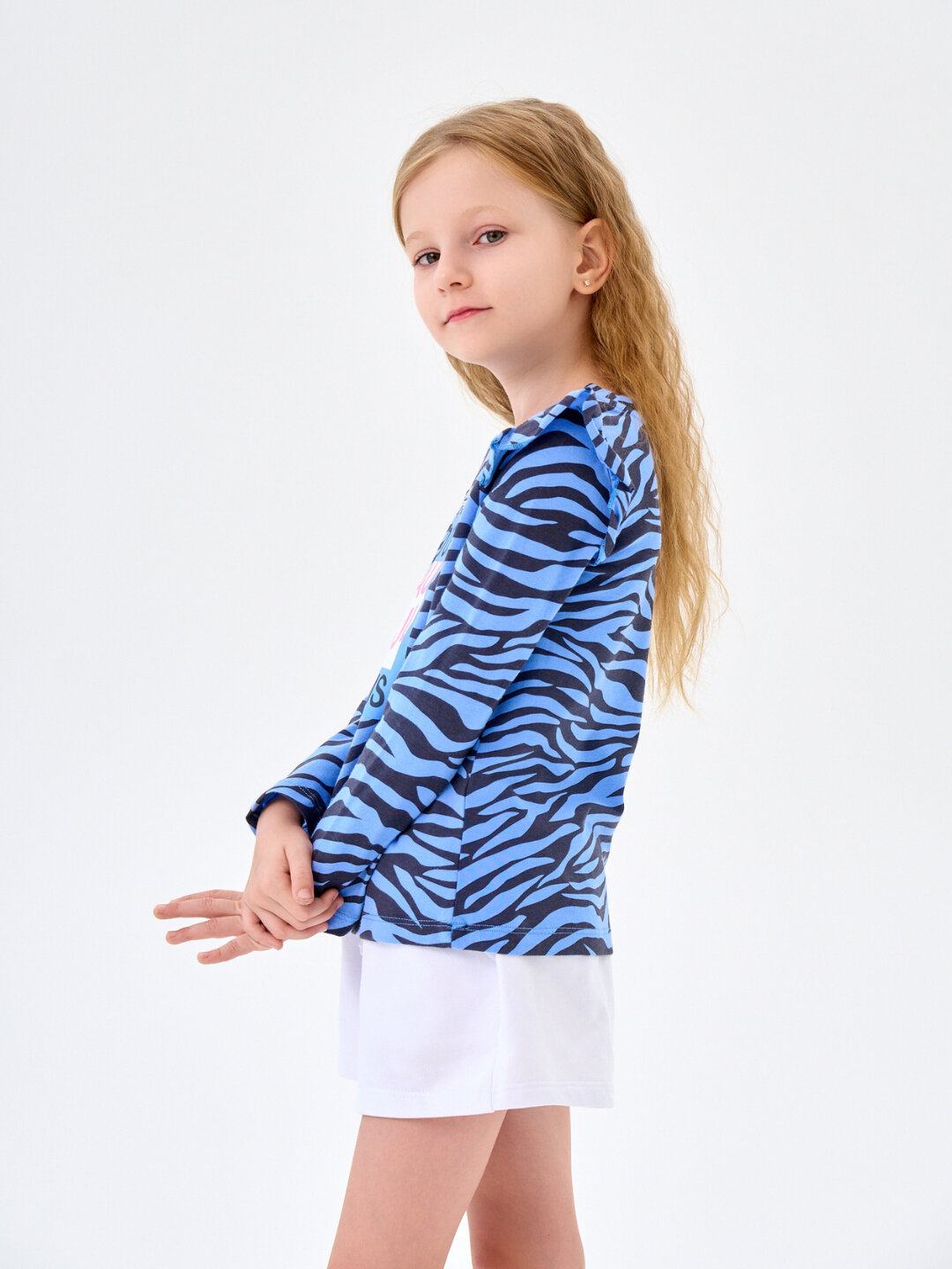 Лонгслив neo, размер 122, синий — фото 1