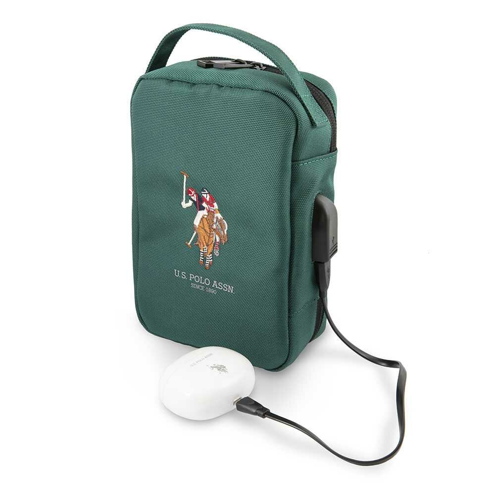 Сумка-рюкзак U.S. POLO ASSN., 4 шт., фактура матовая, синий