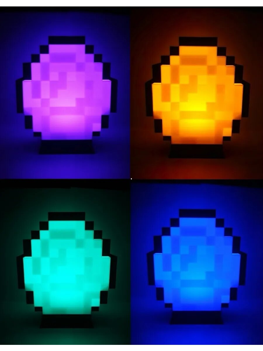 Ночник Бриллиант Minecraft cozy светильник майнкрафт RGBW cozy Led уникальный — фото 1