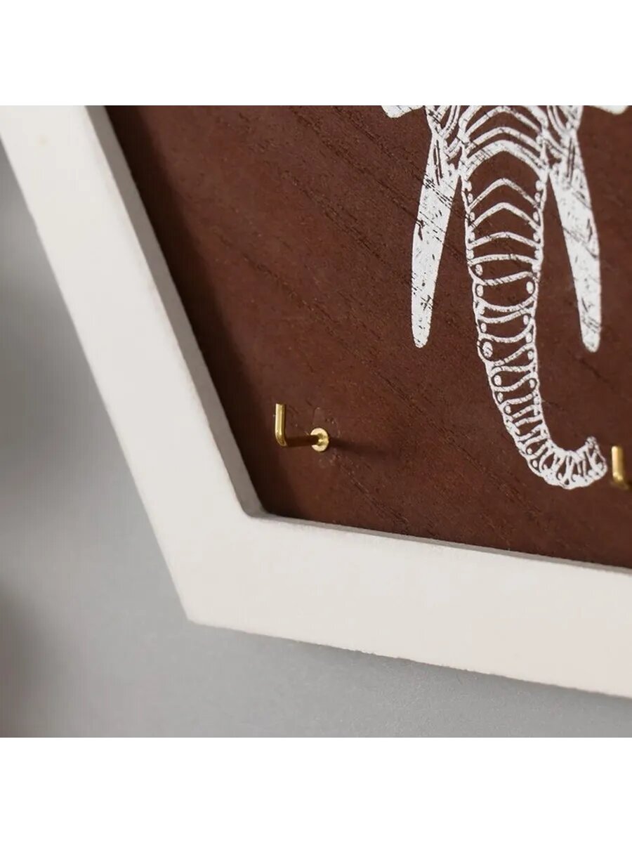 Декоративные деревянные крючки "Слон" для интерьера