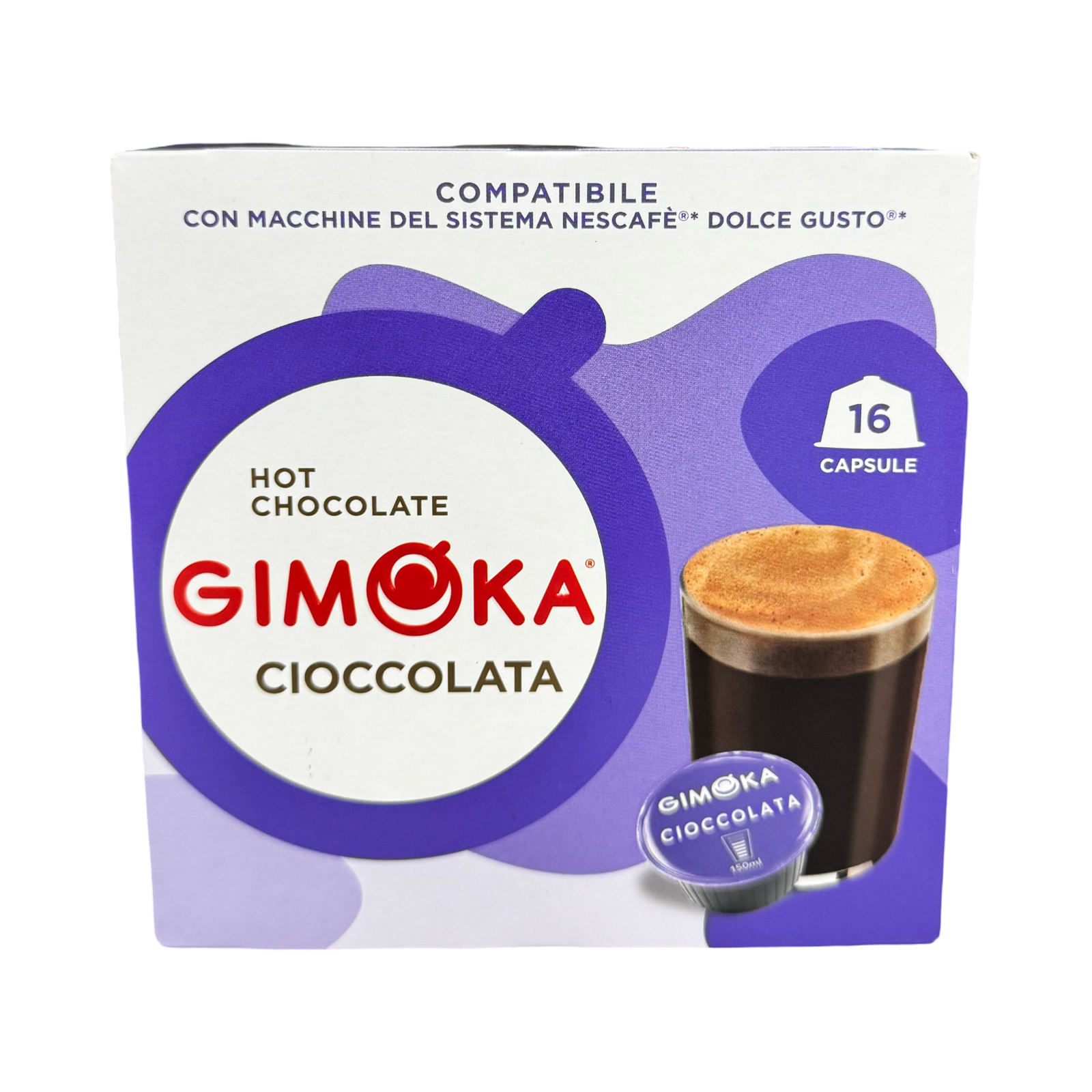 Капсулы формата Dolce Gusto, Cioccolata Горячий Шоколад, 16 капсул, Gimoka