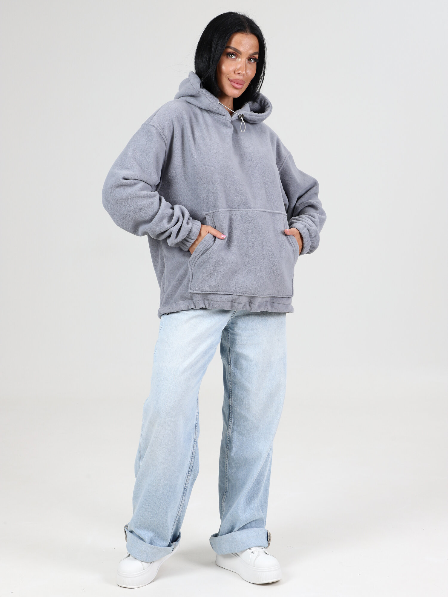 Худи HOME STYLE, размер 52, , серый — фото 1