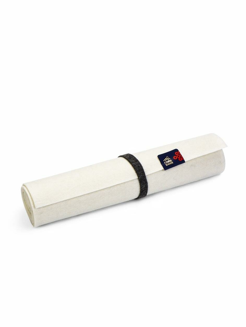 Лежак - коврик для бани и сауны цвет светлый размер 160 х 50 см