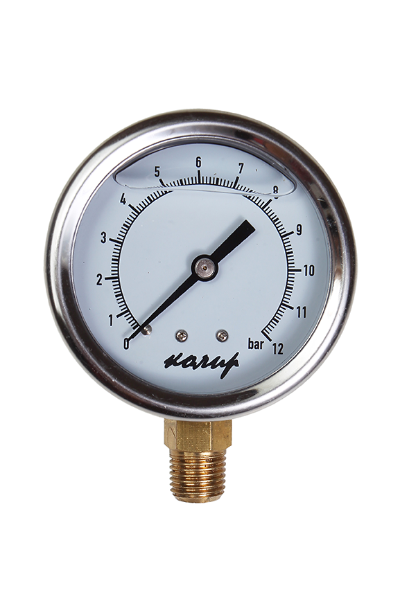 Манометр, глицериновый, аналоговый, для нагрузки оси автомобиля — фото 1