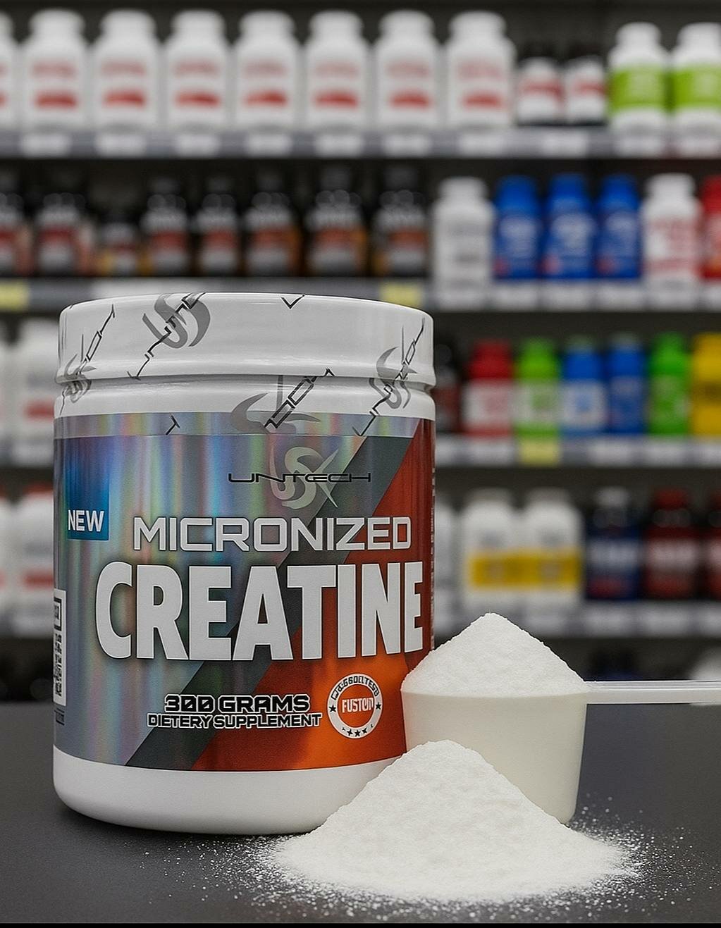 USK Креатин, чистый моногидрат, для роста мышц, 60 порций, банка