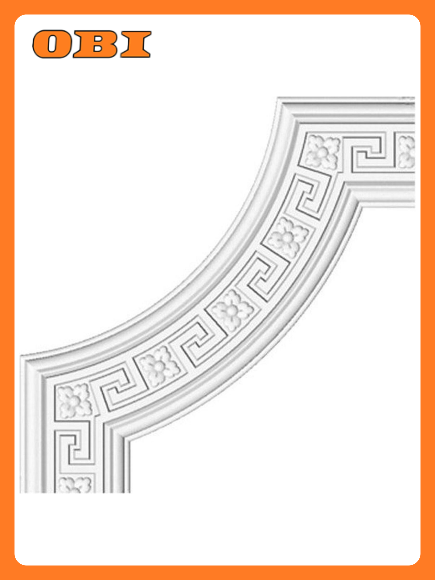 Молдинг FORMAT 184A пенополистирол белый под покраску 21x21 см