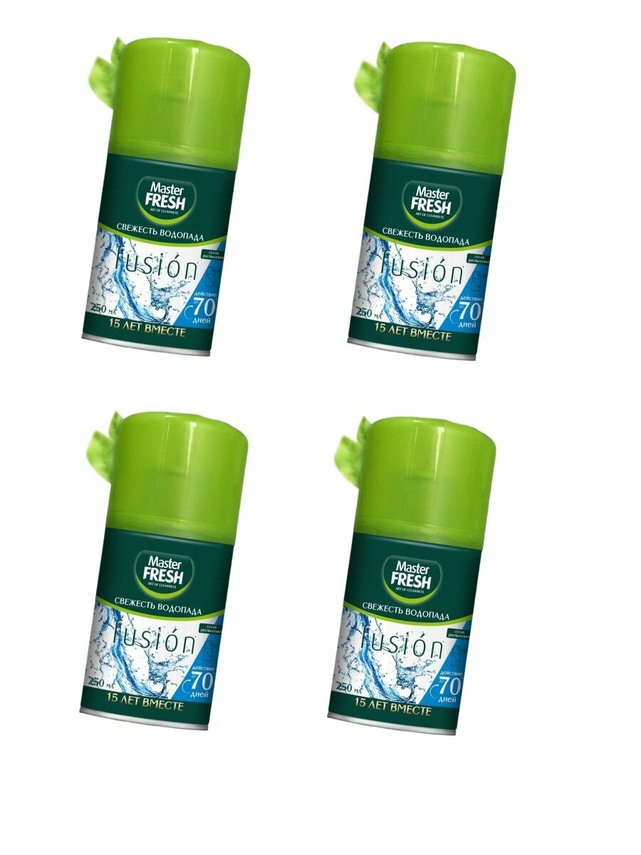 Освежитель воздуха Master Fresh Свежесть водопада сменный баллон 250 мл 4 шт
