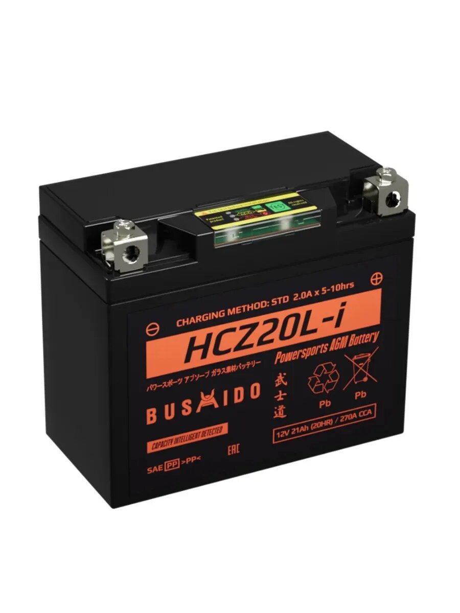 Аккумулятор BUSHIDO HCZ20L-I (YT20-4 21Ah)