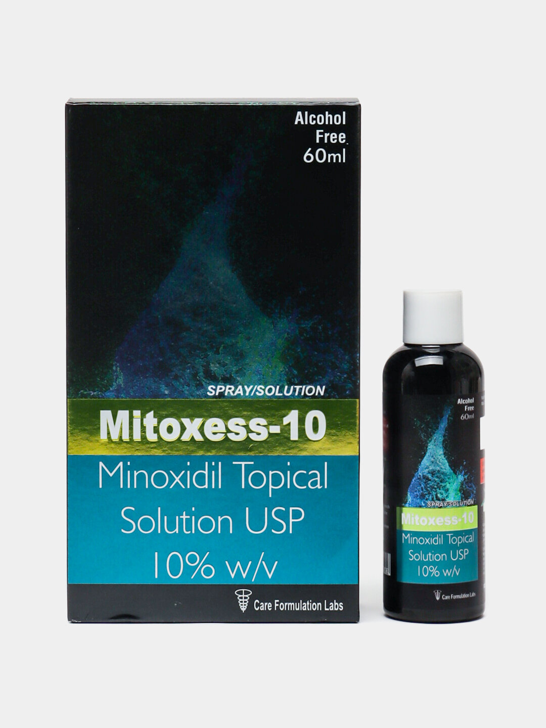 Миноксидил 10 Mitoxess Minoxidil Topical Solution USP 10%, для роста волос и бороды, 60 мл — фото 1