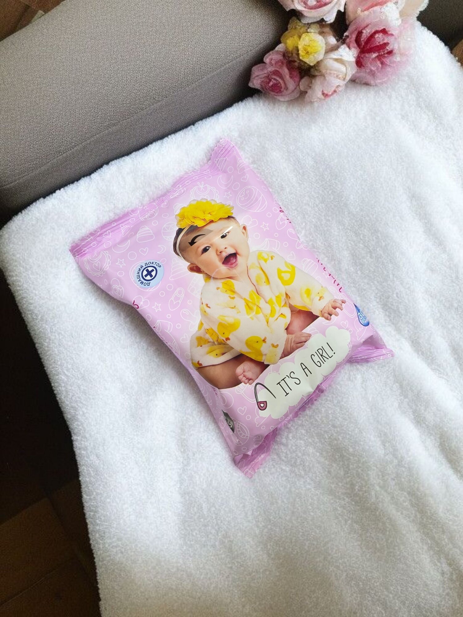 Влажные салфетки Bio Medlife "Me To You Girl", гипоаллергенные, без спирта, 30 шт. 250г