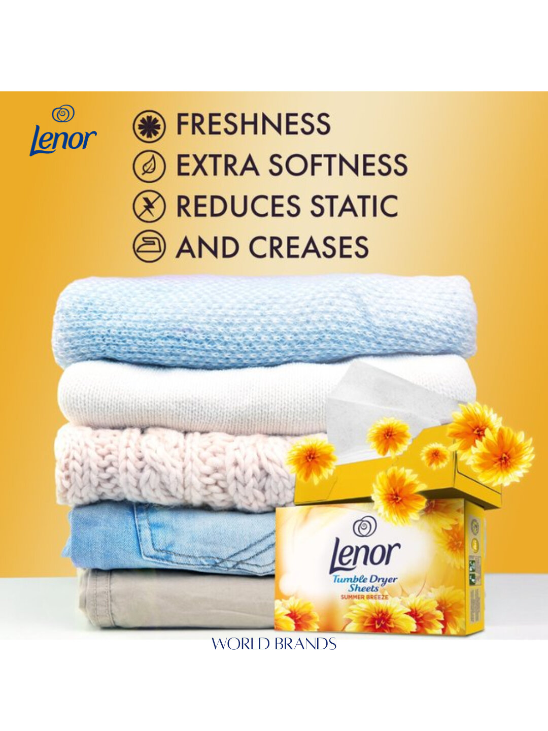 Салфетки для стирки белья Lenor Spring Awakening, для сушки, бренд Lenor — фото 1