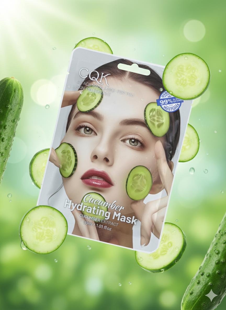 Маска для лица Cucumber & Hydrating Mask, 30 мл — делает кожу лица более чистой и свежей.