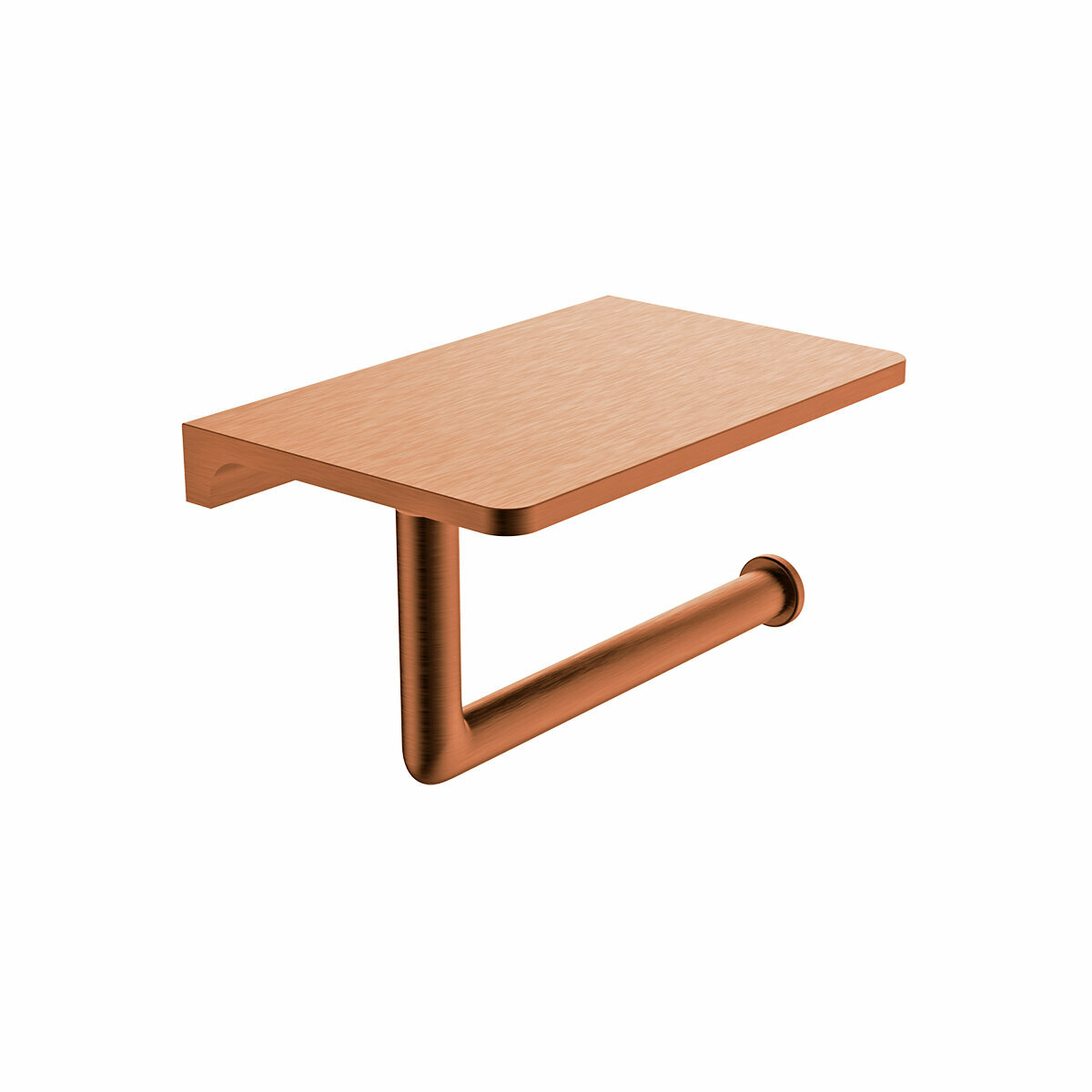 Держатель туалетной бумаги с полкой Raglo R320.03.33 латунь, матовая медь