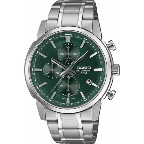 фото Наручные часы casio collection, зеленый,