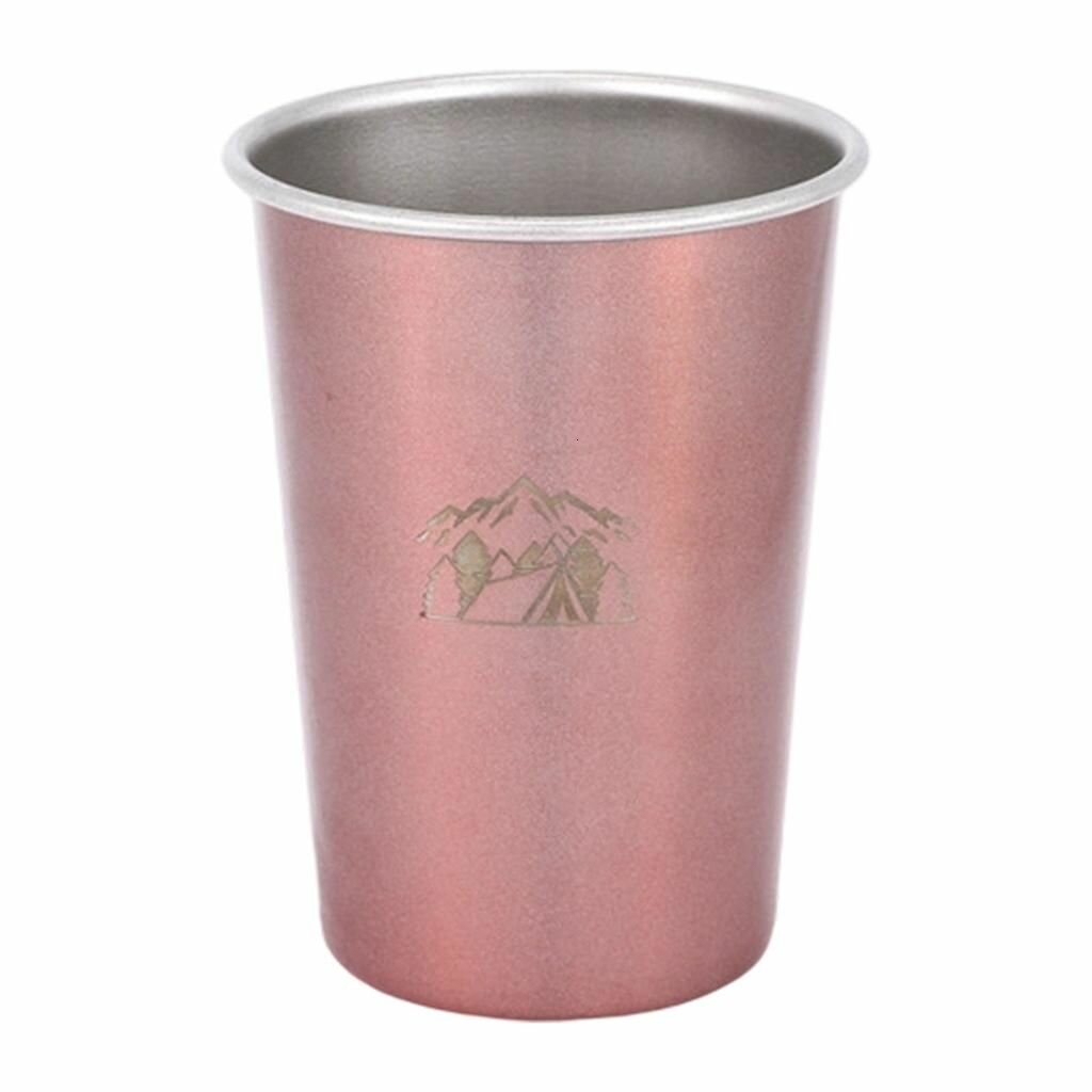 Разноцветные кружки из нержавеющей стали для путешествий, Large Rose Gold