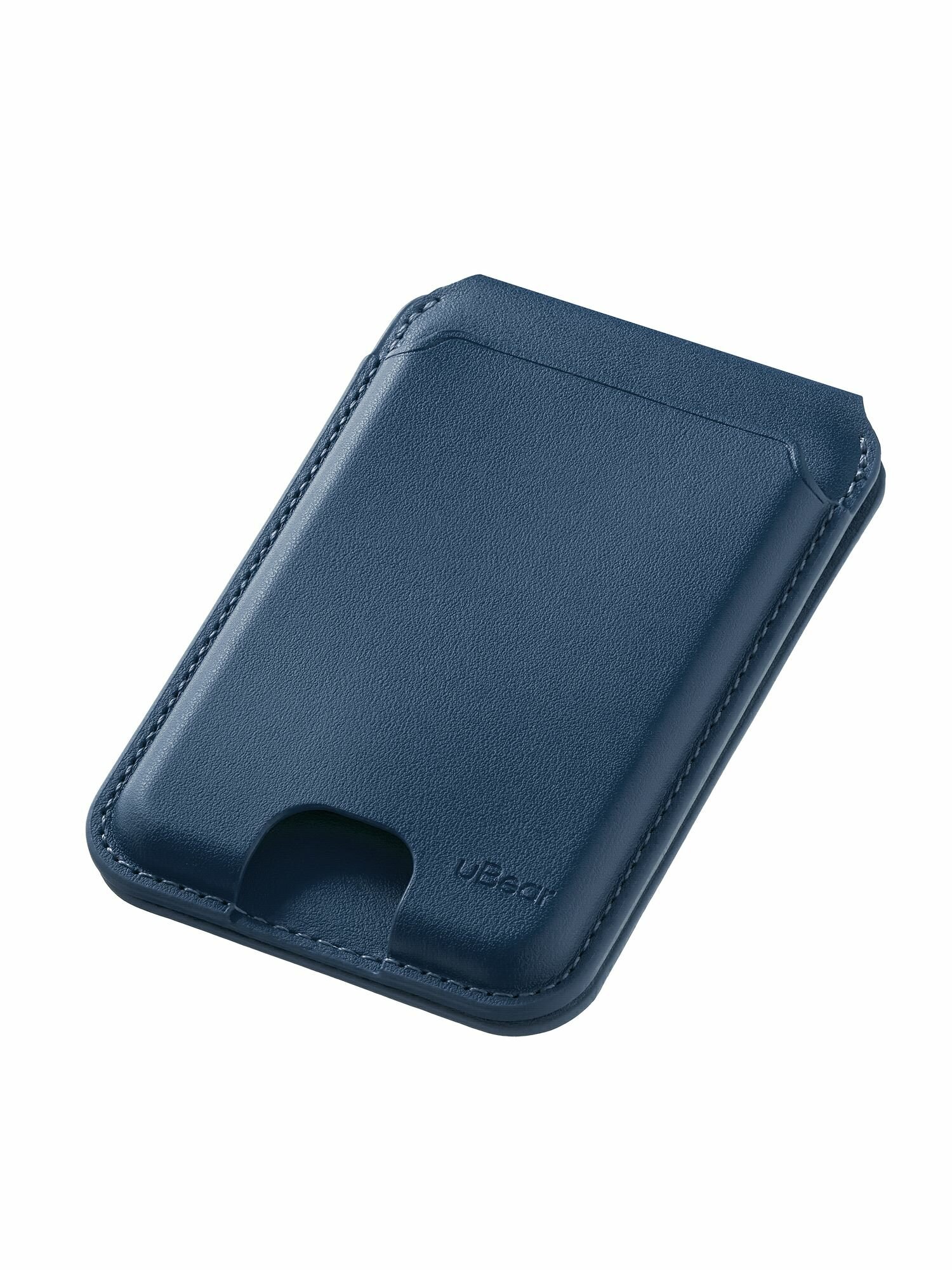 Картхолдер магнитный для пластиковых карт uBear Fold ультратонкий, цвет: синий — фото 1