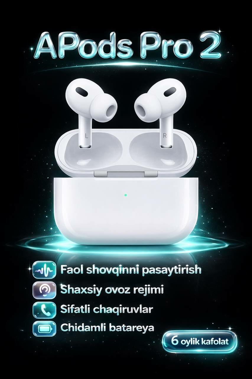 Apple AirPods Pro 2 ANC (2-го поколения) с активным шумоподавлением ANC, Bluetooth-наушники