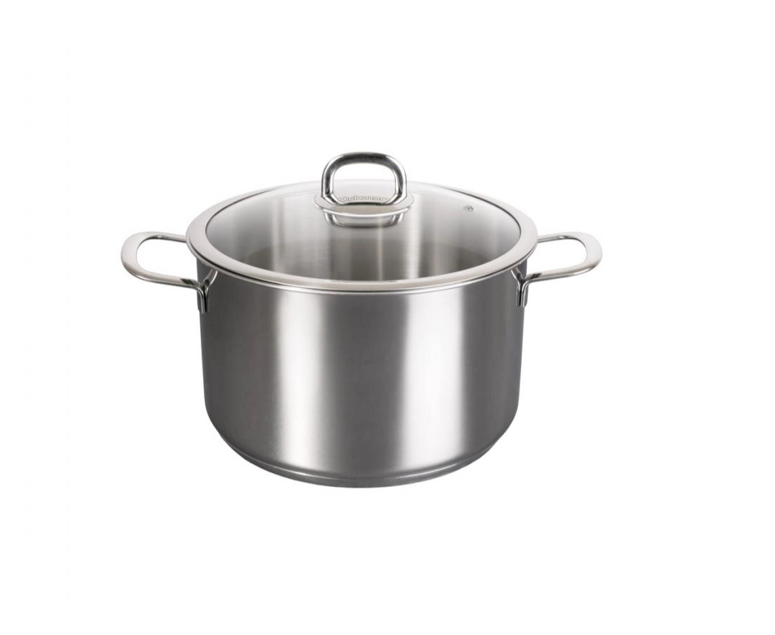 Кастрюля Kukmara, 7,7 л, нержавеющая сталь, антипригарная, с крышкой