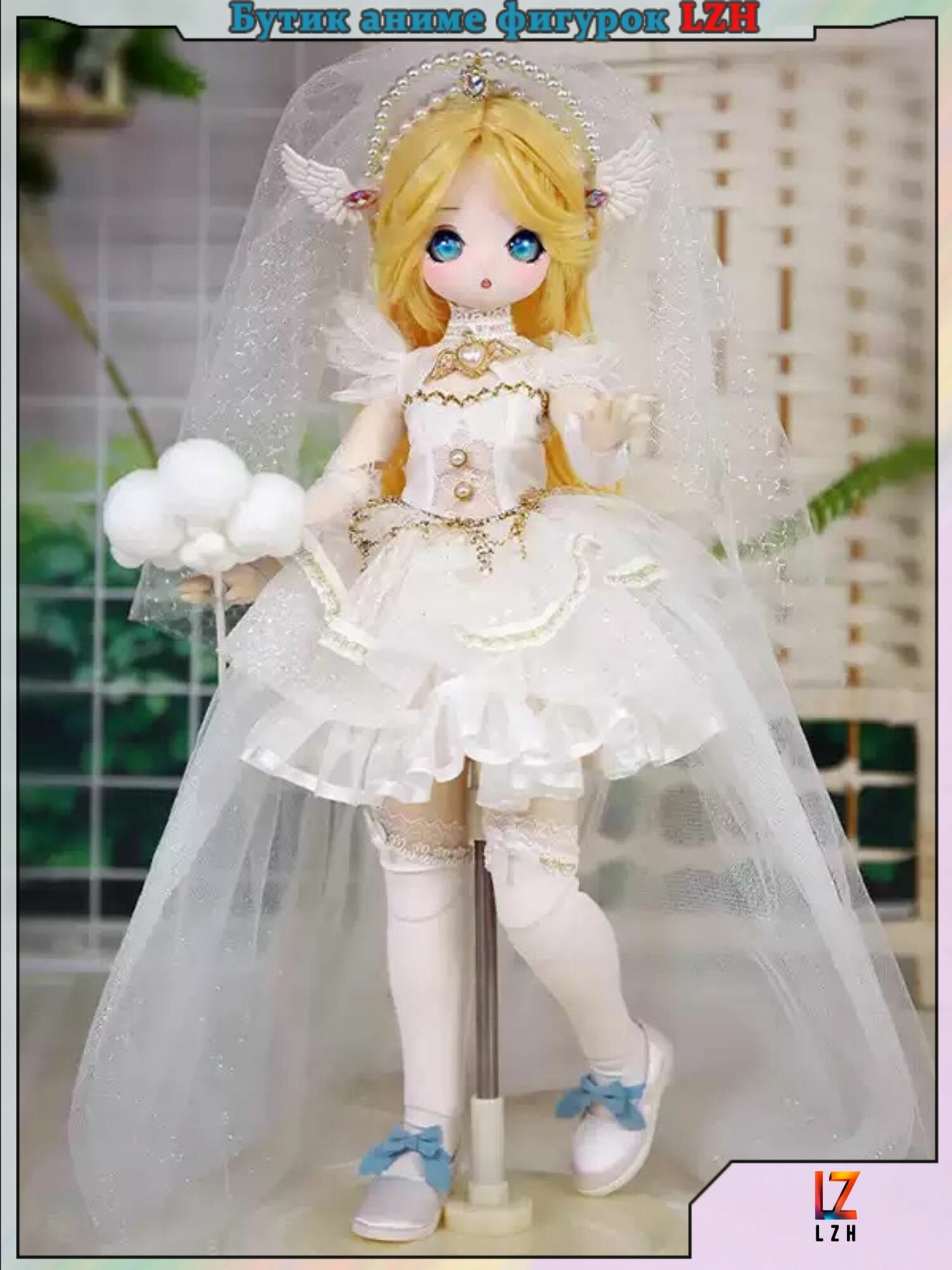 Готовая Подвижная кукла BJD Анни 1/4 40 см ручная одежда (LZH)