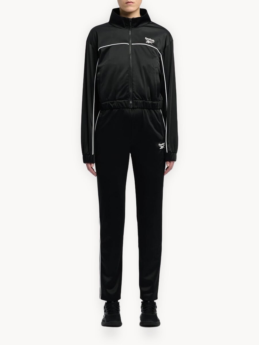 Костюм спортивный Reebok JUSTINE PIPING TRACKSUIT, размер S INT, черный