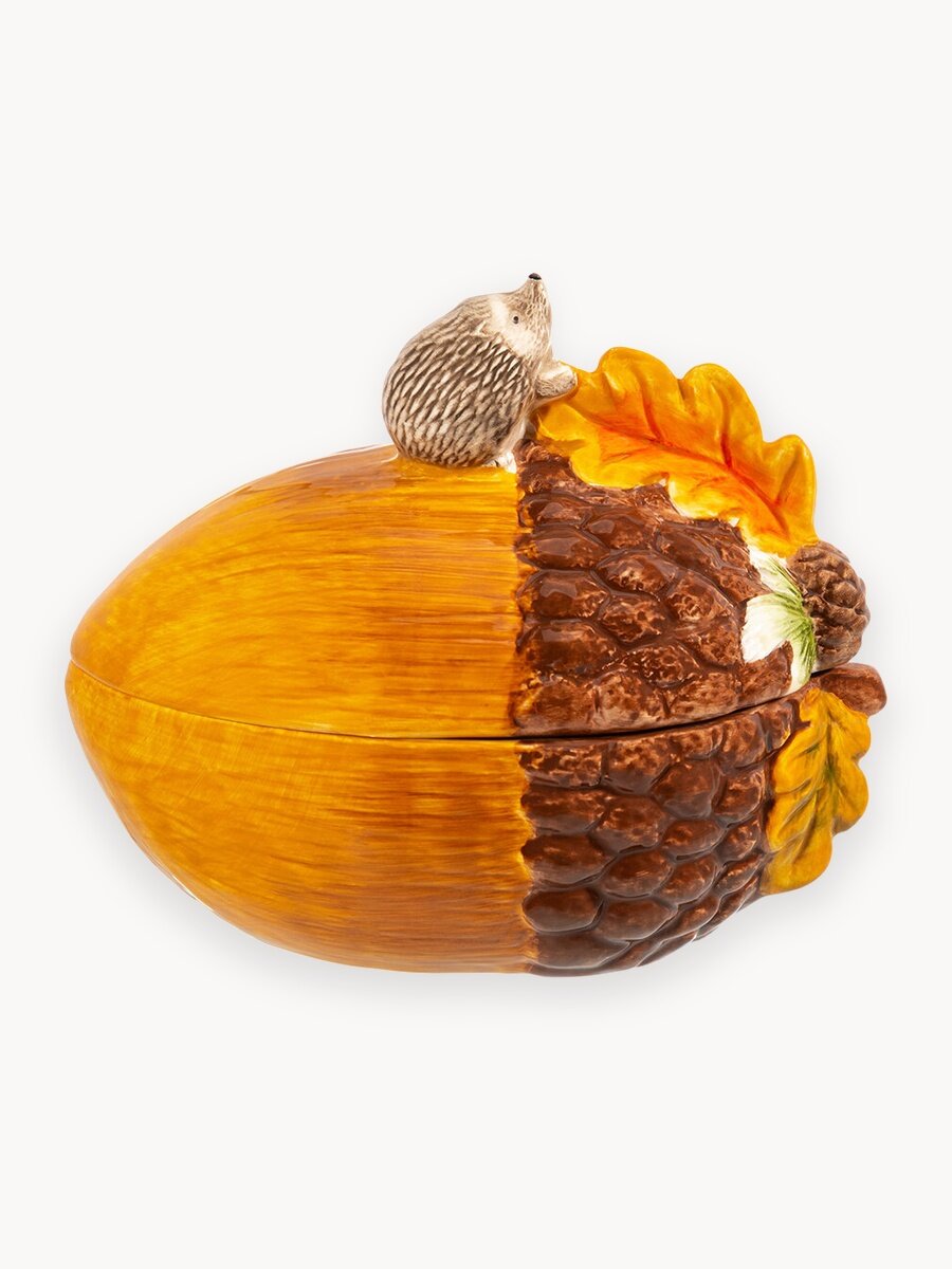 Банка для печенья, для хранерия продуктов 650 мл Elan Gallery Ёжики, с крышкой, керамика, 12,5х19х15,5 см