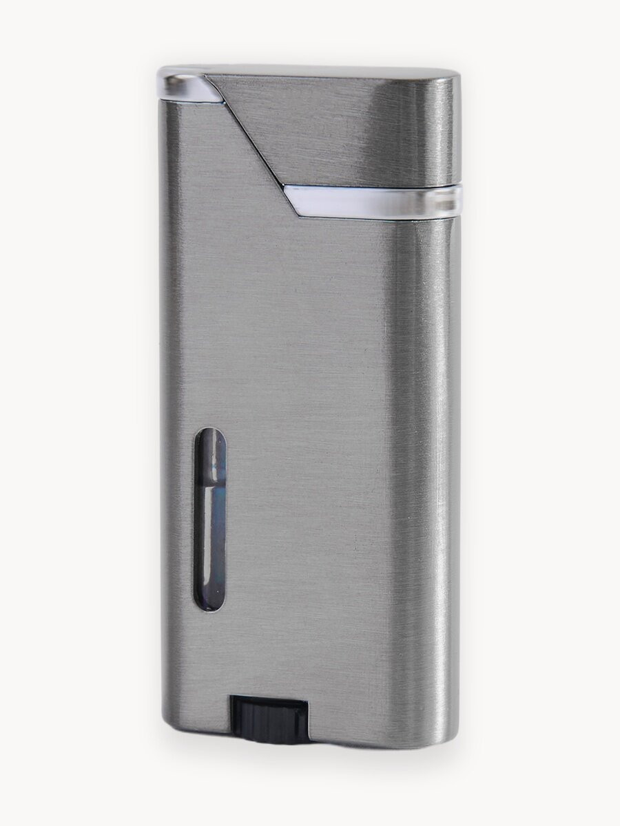 Зажигалка турбо газовая, подарочная упаковка, регулировка мощности огня ( без газа )