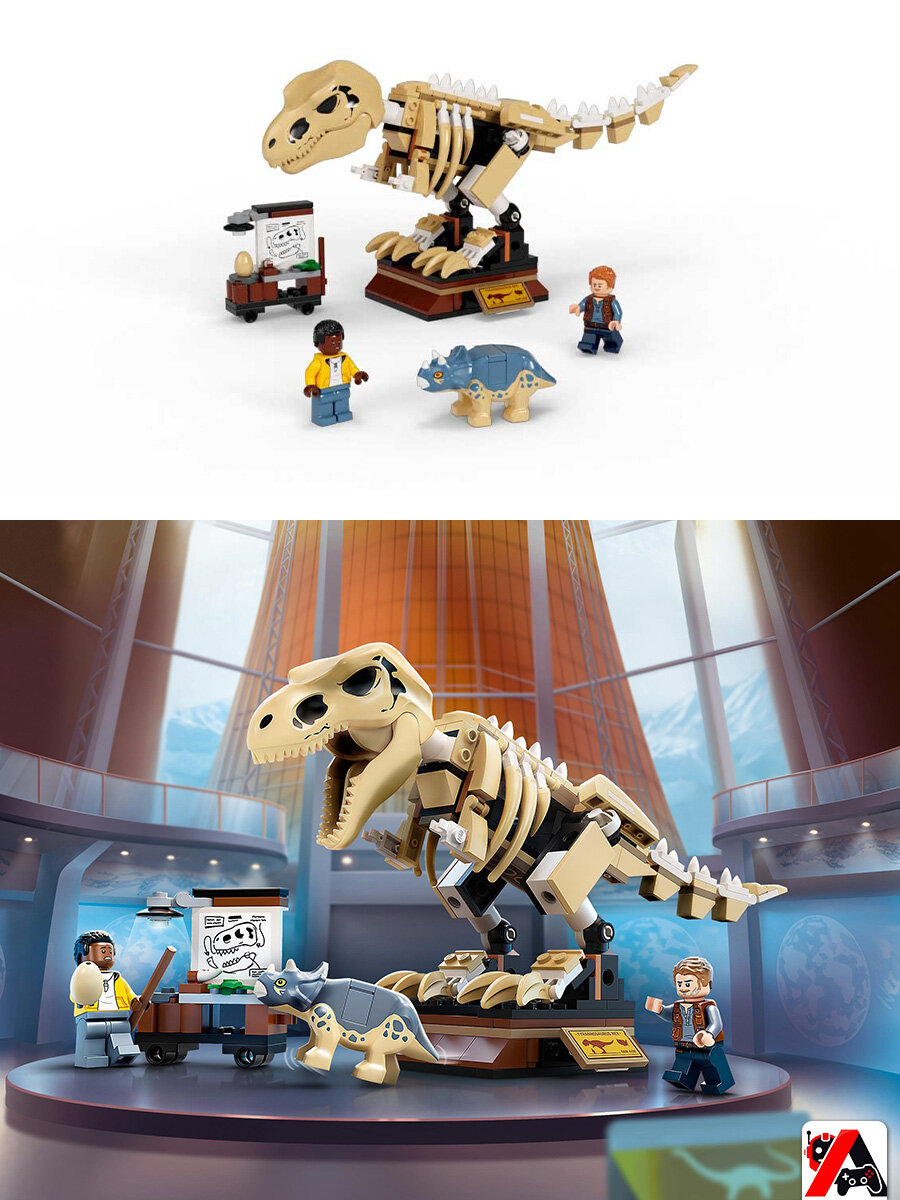 Конструктор Скелет тираннозавра на выставке — фото 1