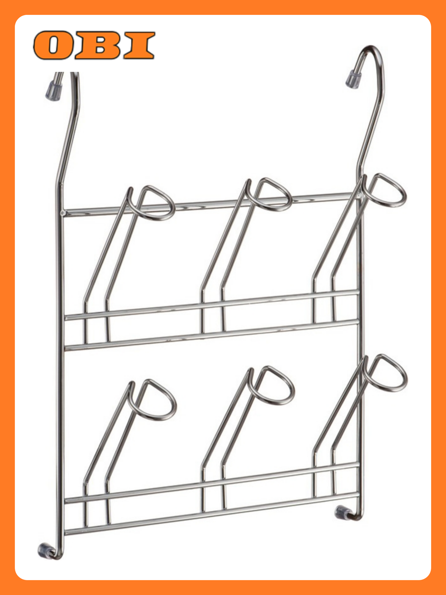 Полка для кружек LEMAX хром 345х90х250 мм