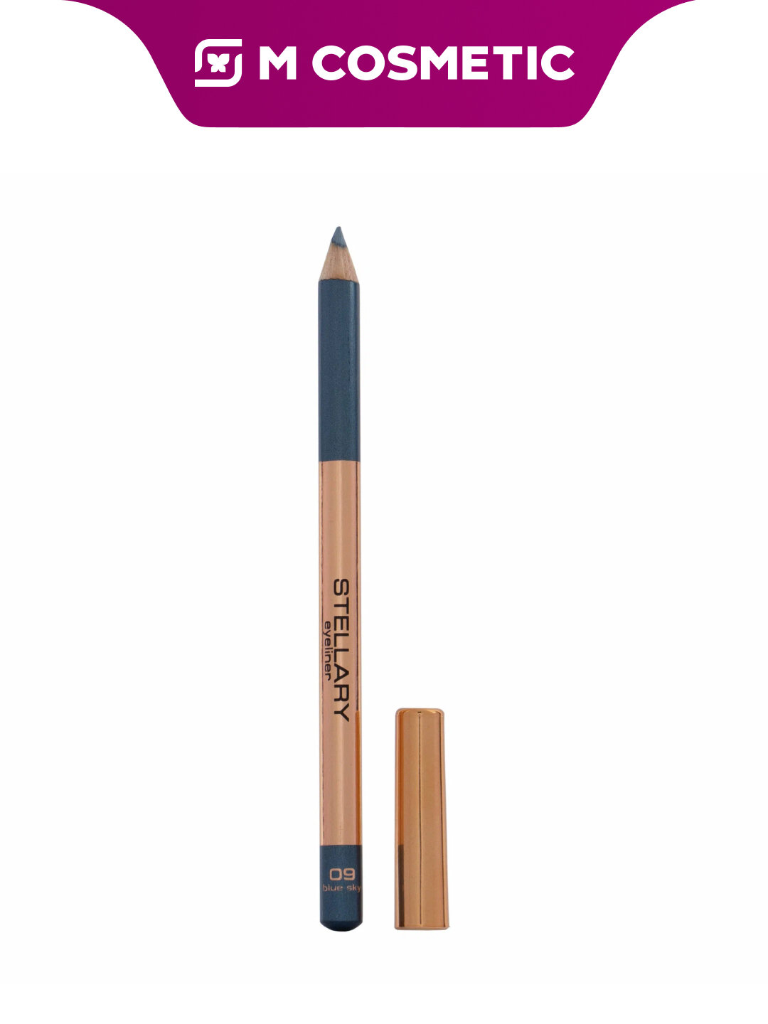 Карандаш для глаз Stellary Skin Studio тон09, голубой, матовый, 1,5 г
