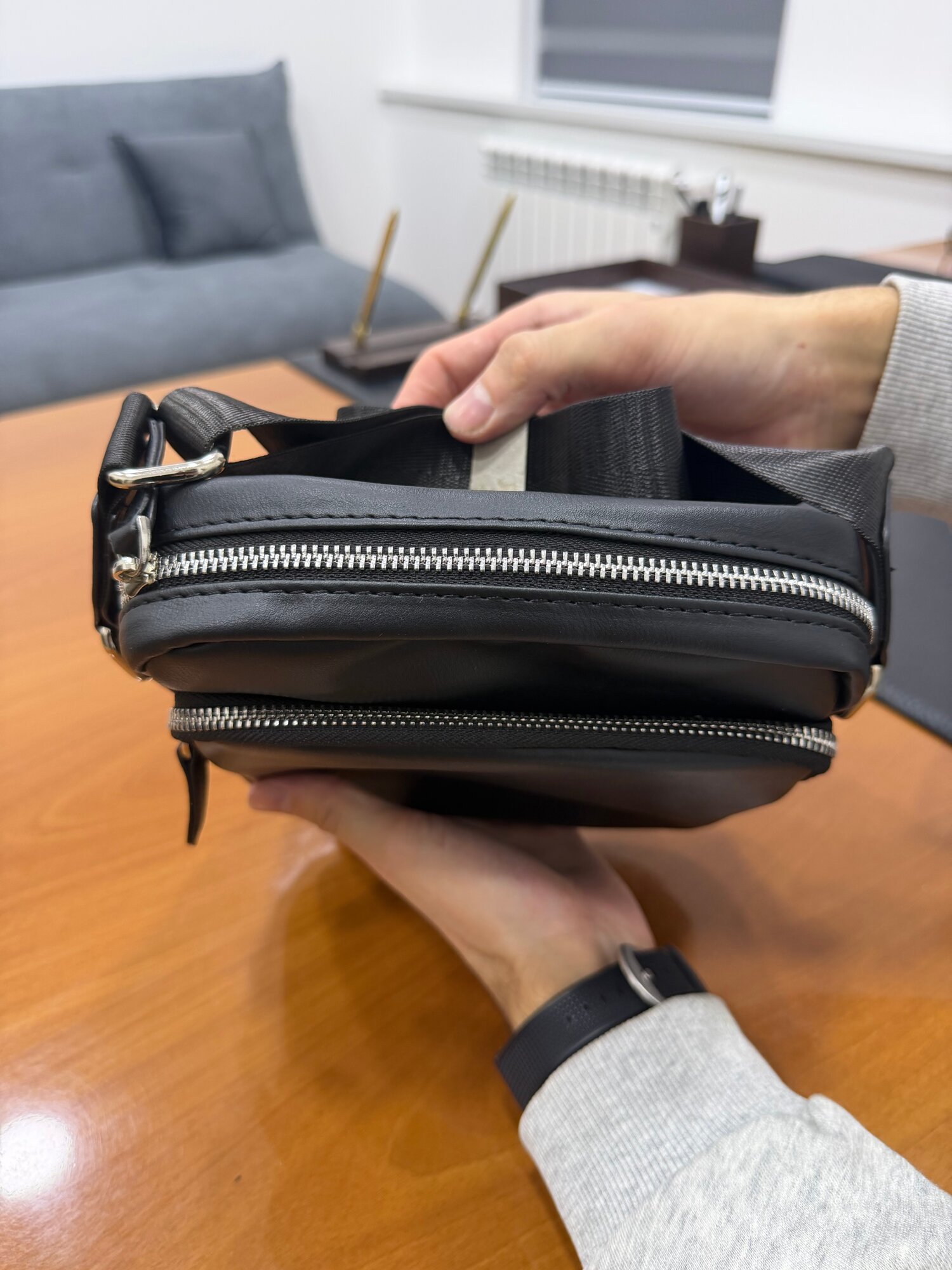 Сумка барсетка , черный — фото 1