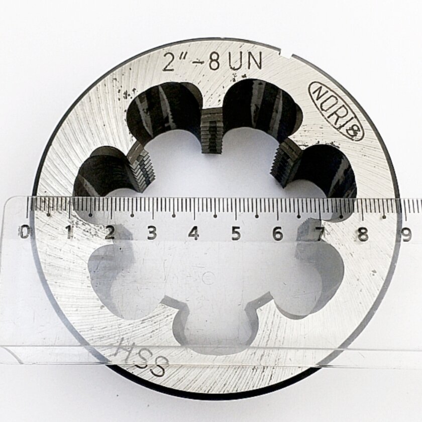 Плашка дюймовая унифицированная 2"-8UN 60° HSS — фото 1