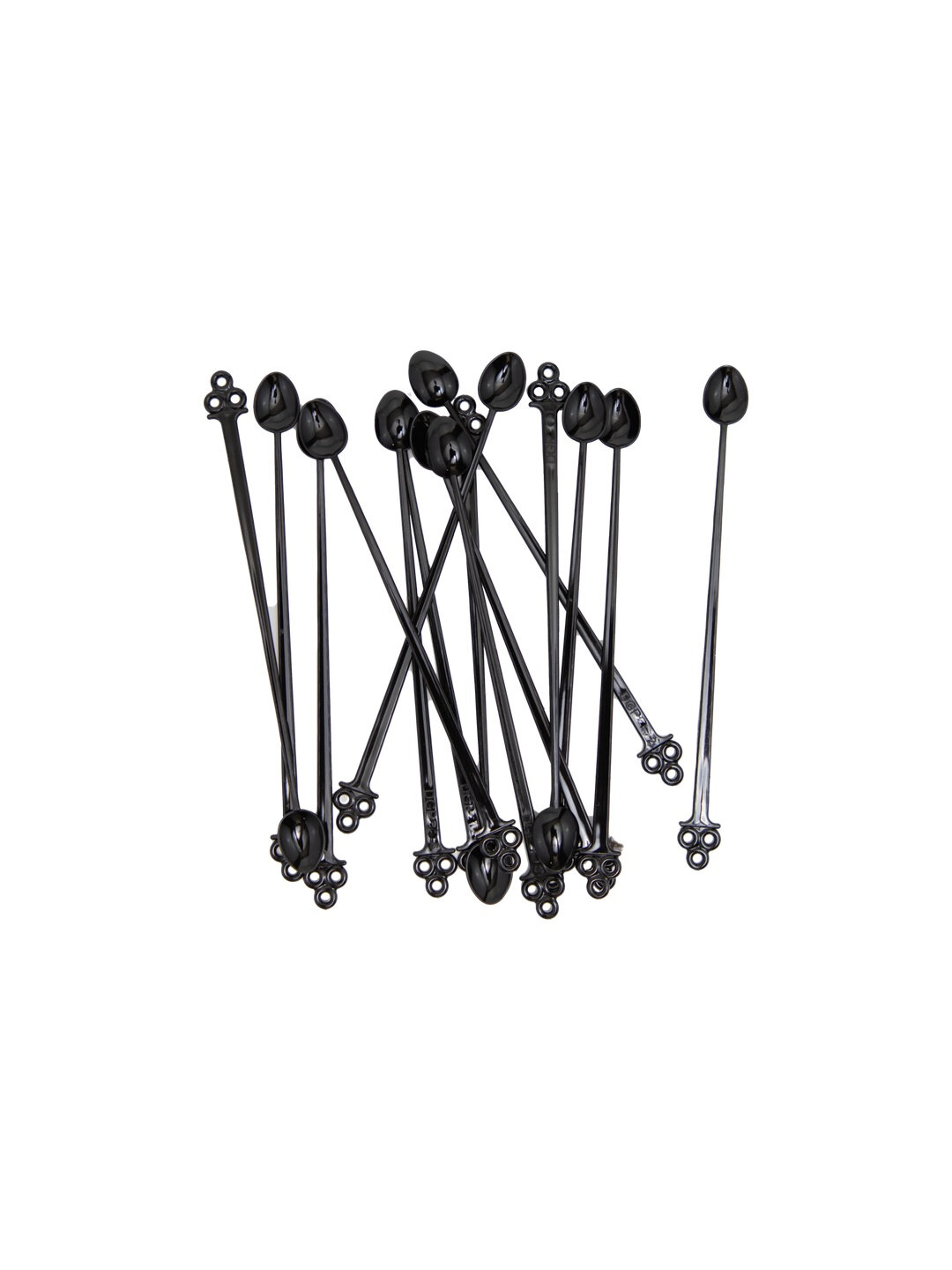 Ложки-мешалки пластиковые, чёрные, для кофе, чая, коктейлей и десертов, 1000штук